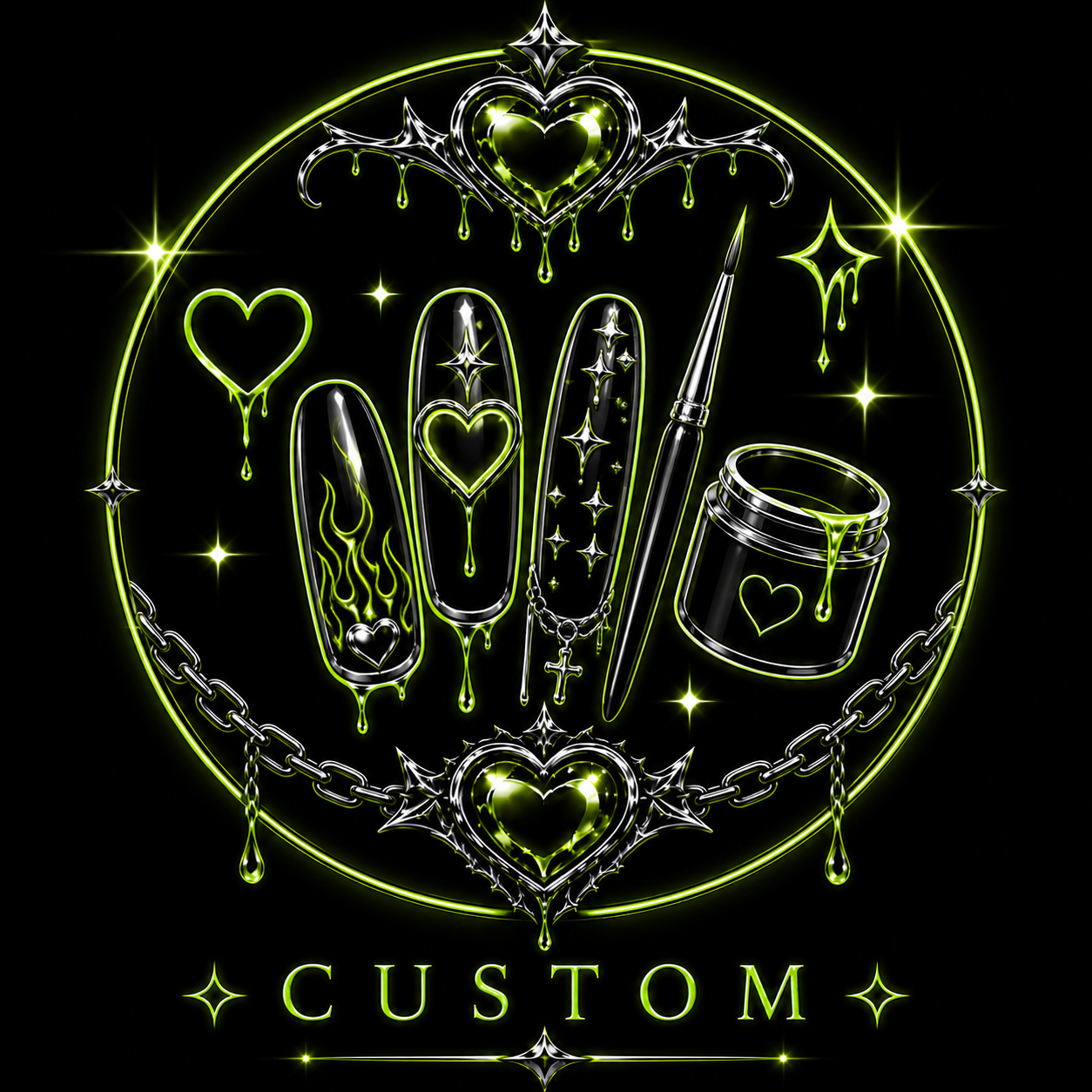 Custom Press-on Nail Set